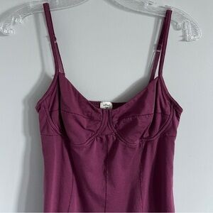 Aritzia Wilfred Vintage Y2K Corset Bustier Cami Tank Top Raspberry Pink Large